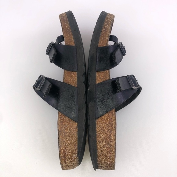 Birkenstock Black Slip On Sandal Shoes Size 5 - Picture 3 of 9
